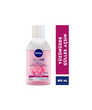 NIVEA Dual Phase Make-Up Remover Water with Rose Water 400ml