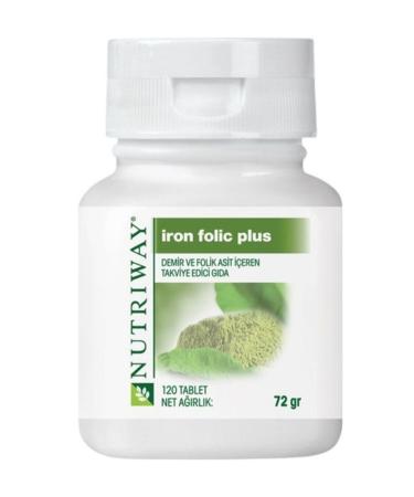 Nutri Amway Way Iron Folic Plus 120 Tablets-Iron And Folic Acid - Buy Online on GoSupps.com