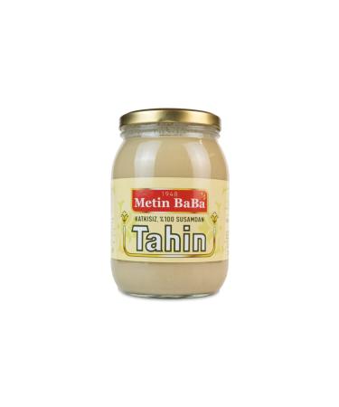 Metin Baba 1948 - 100% Natural Tahini 1450 Gr Glass Jar
