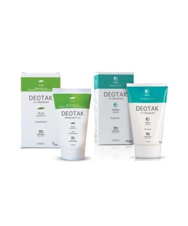 Deotak Plus Tea Tree Oil Deodorant Cream + Fresh Deodorant that does not leave a sticky feeling effective up to 7 days