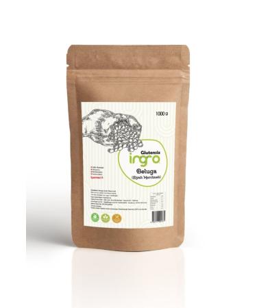 Ingro Gluten Free Beluga Black Lentils 1000 gr