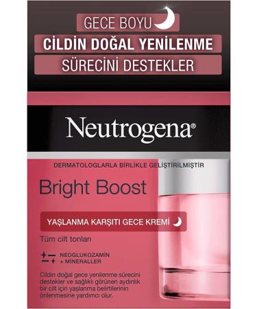 Neutrogena Bright Boost Anti-Aging and Regenerating Super Night Cream 50 Ml