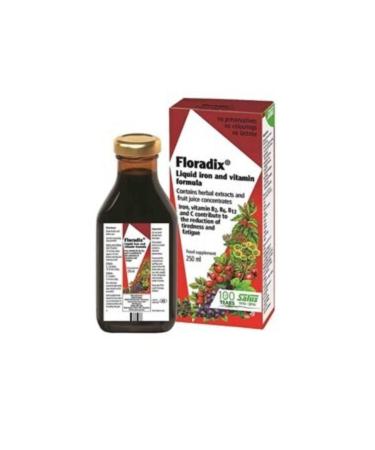 Floradix Syrup Iron and Vitamin Supplement 250 ml Liquid 2 Pieces