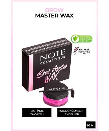 Note Cosmetics Brow Master Eyebrow Fixing Shaper Colorless Super Wax - Buy Online on GoSupps.com