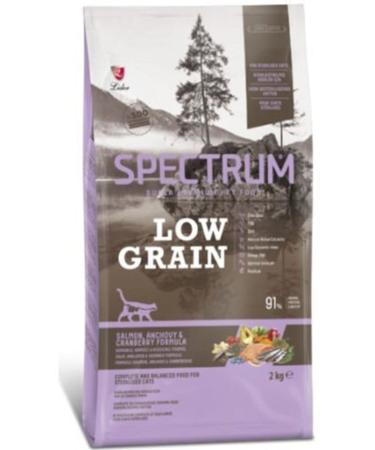 Spectrum Low Grain Salmon&anchovy Formula For Stressed Cats 34/14 Kg 2 Kg