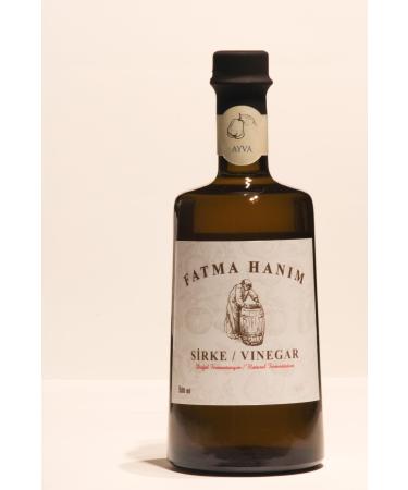 ET NO LU FATMA HANIM Quince Vinegar 500 Ml / Natural Fermentation in Oak Barrels