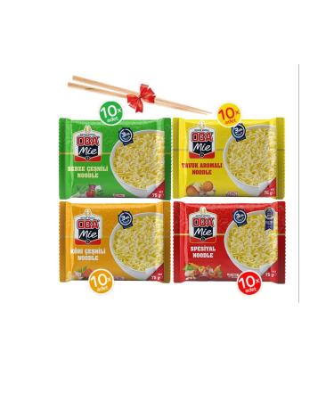 OBAmie Mixed Seasoned Instant Noodles 40 pcs