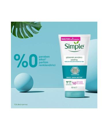 Simple Daily Skin Detox Pore Refining Peeling For Clean And Shine-Free Skin 150 Ml - Buy Online on GoSupps.com