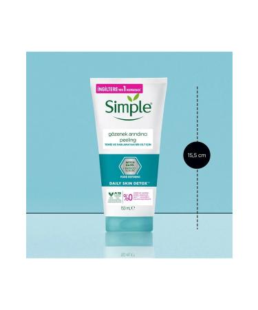 Simple Daily Skin Detox Pore Refining Peeling For Clean And Shine-Free Skin 150 Ml - Buy Online on GoSupps.com