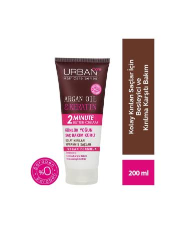 Urban Care Argan Oil & Keratin Anti Hair Breakage Daily Intense Vegan Hair Conditioner 200ml._krem-0075 - Buy Online on GoSupps.com