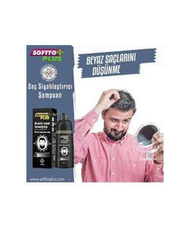 Softto Plus Super Black Shampoo for White Hair 350 ml - Buy Online on GoSupps.com