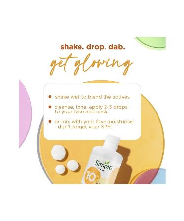 Simple Booster Serum Vitamin C+F+E For Younger Looking and Bright Skin 30 Ml - Buy Online on GoSupps.com