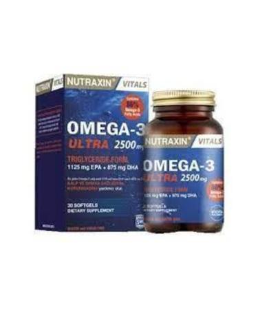 Nutraxin Omega-3 Ultra 2500 mg 30 Softgels
