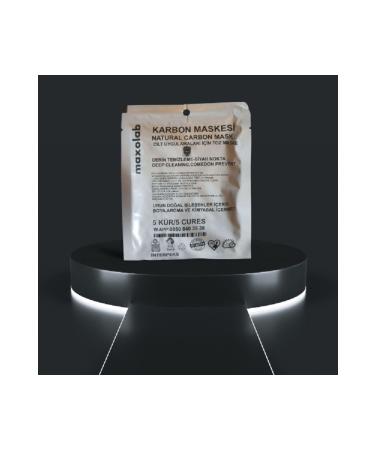 maxolab Natural Carbon Skin Care Mask - Advantageous Package Containing 5 Cures