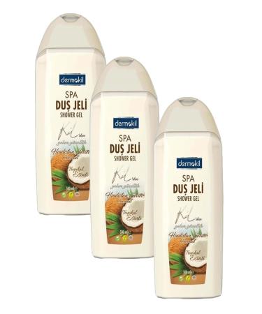 Dermokil Shower Gel Coconut-500 Ml X 3 Pieces