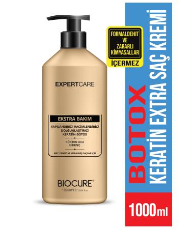 Biocure Botox Keratin Extra Hair Care Cream Hair Botox / Repairing Structuring Plumping 1 Liter