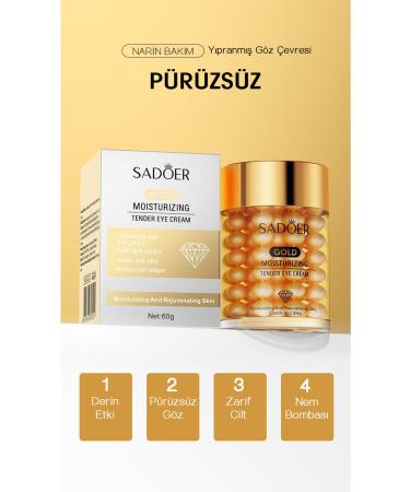 SADOER Gold Sensitive Skin Moisturizing Eye Cream 60g - Buy Online on GoSupps.com
