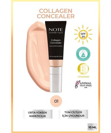 Note Cosmetics Collagen Under Eye Concealer - Collagen Concealer 01 ..concealer05