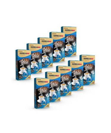 ESPRESSOMM Premium Blue Aluminum Capsule Coffee-decaffeinated! (100 Pieces) - Nespresso Compatible*