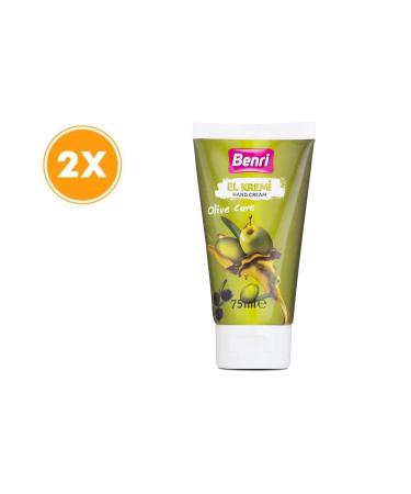 Benri Olive Oil Hand Cream 75 Ml X2