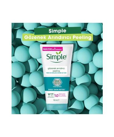 Simple Daily Skin Detox Pore Refining Peeling For Clean And Shine-Free Skin 150 Ml - Buy Online on GoSupps.com