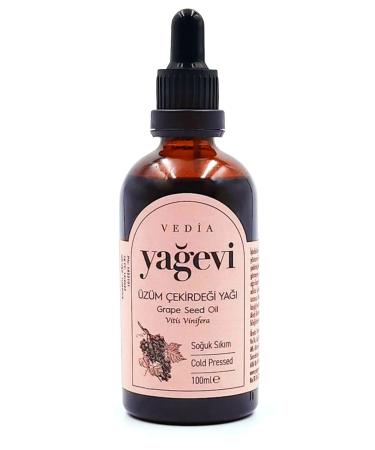 Ya evi Grape Seed Oil 100 ml - Pure Cold Pressed Grape Seed Oil