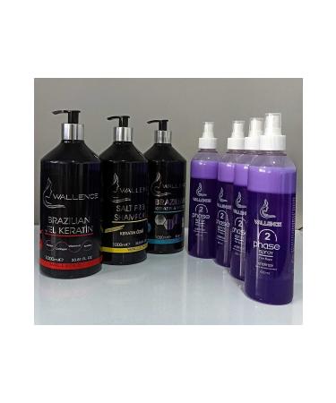 wallence Straightening and Volumizing 6 Months Lasting Brazilian Keratin & Botox 1000 Ml - Buy Online on GoSupps.com
