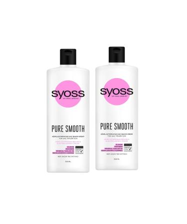 Syoss Hair Conditioner 500 Ml Pure Smooth 2 Pieces