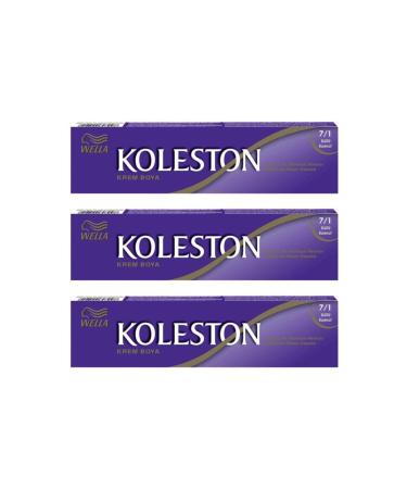 Wella -7.1 Ash Blonde Tube Dye 50 ml 3-pack