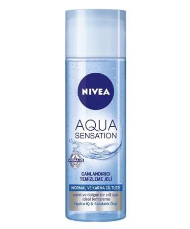 NIVEA Aqua Sensation Refreshing Cleansing Gel 200 ml 2 Pieces Aqua Sensation Refreshing Cream 50 ml - Buy Online on GoSupps.com