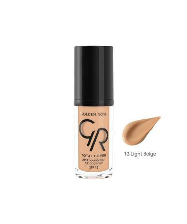 Golden Rose Total Cover Foundation 12 Light Beige