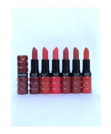 Roesia Rose Cosmetics Rose Matte Lip Stick 6-Piece Lipstick Series