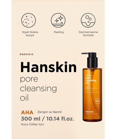 Hanskin Pore Cleansing Oil Aha - Pore and Makeup Cleansing Oil for Dry Skin 300 ml  - Buy Online on GoSupps.com