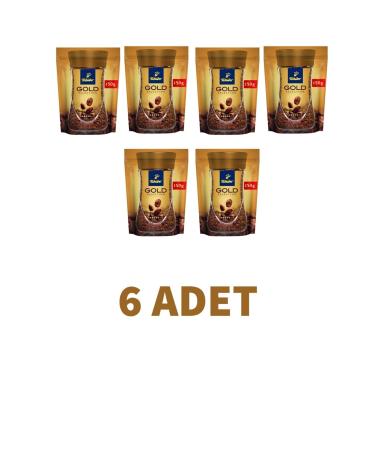 Tchibo Gold Selection Instant Coffee Economic Package 150 Gr Set of 6