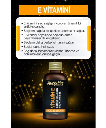 AVOXCIN Vitamin E Biotin Collagen Provitamin B5 Multivitamin Hair Care Cure 10 Ml - Buy Online on GoSupps.com