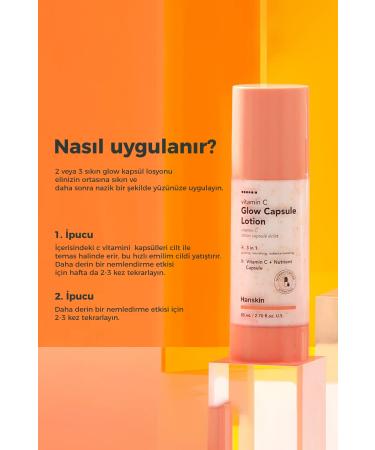 Hanskin Vitamin C Glow Capsule Lotion Vitamin C Brightening Capsule Lotion 80 Ml  - Buy Online on GoSupps.com
