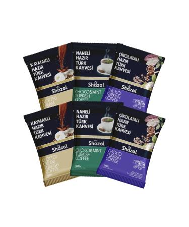 Shazel Instant Mixed Special Instant Turkish Coffee 6-Piece (100GR. X 6 PIECES)