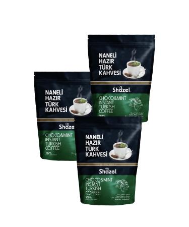 Shazel Flavored Turkish Coffee Mint 200gr X 3 Pieces