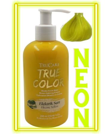 Trucare Truecolor Hair Dye Neon Electric Yellow 250 Ml - Buy Online on GoSupps.com