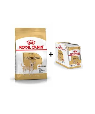 Royal Canin Chihuahua Adult Dog Food 1.5 Kg + 12 Pieces Wet Food