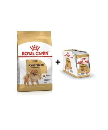 Royal Canin Pomeranian Adult Dog Food 3 kg + 12 Pieces Wet Food