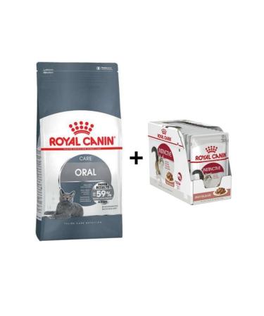 Royal Canin Oral Care Cat Food 1.5 Kg + 12 Pieces Wet Food
