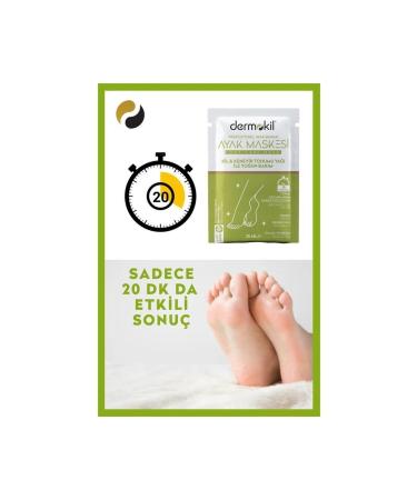 Dermokil Clay and Hemp Oil Peeling Foot Mask 35 Ml Set of 2 - Buy Online on GoSupps.com