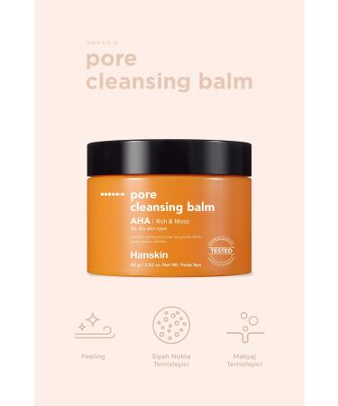 Hanskin Pore Cleansing Balm Aha- Dry Skin/Pore and Make-Up Cleansing Balm 80 G  - Buy Online on GoSupps.com