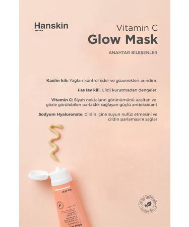 Hanskin Vitamin C Glow Mask-c Vitamin Brightening Mask (ANTI-BLACKHEAD/ACNE/MOISTURIZING)70ml - Buy Online on GoSupps.com