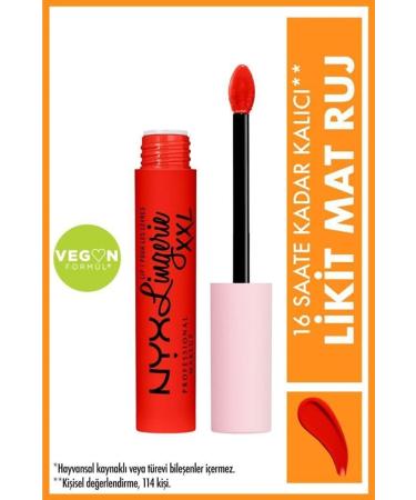 NYX Professional Makeup Lip Lingerie Xxl Matte Liquid Lipstick On Fuego No:27