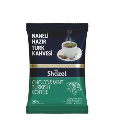 Shazel Mint Instant Turkish Coffee 100 Gr X 4 Pieces