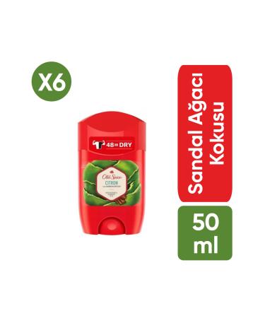 Old Spice Stick Deodorant Citron 50 Ml Sandal A ac X6 Adet
