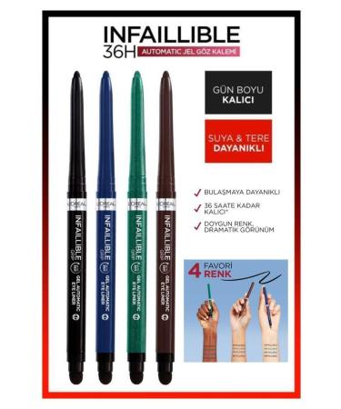 L'Oreal Paris Infaillible Automatic Gel Eyeliner Set 4