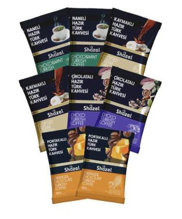 Shazel Karma Special Instant Turkish Coffee 8-Piece 100 Gr. 8 Pieces